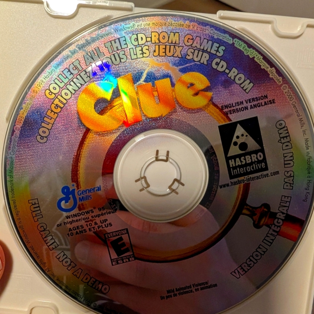 Clue CD-ROM Game 1998
